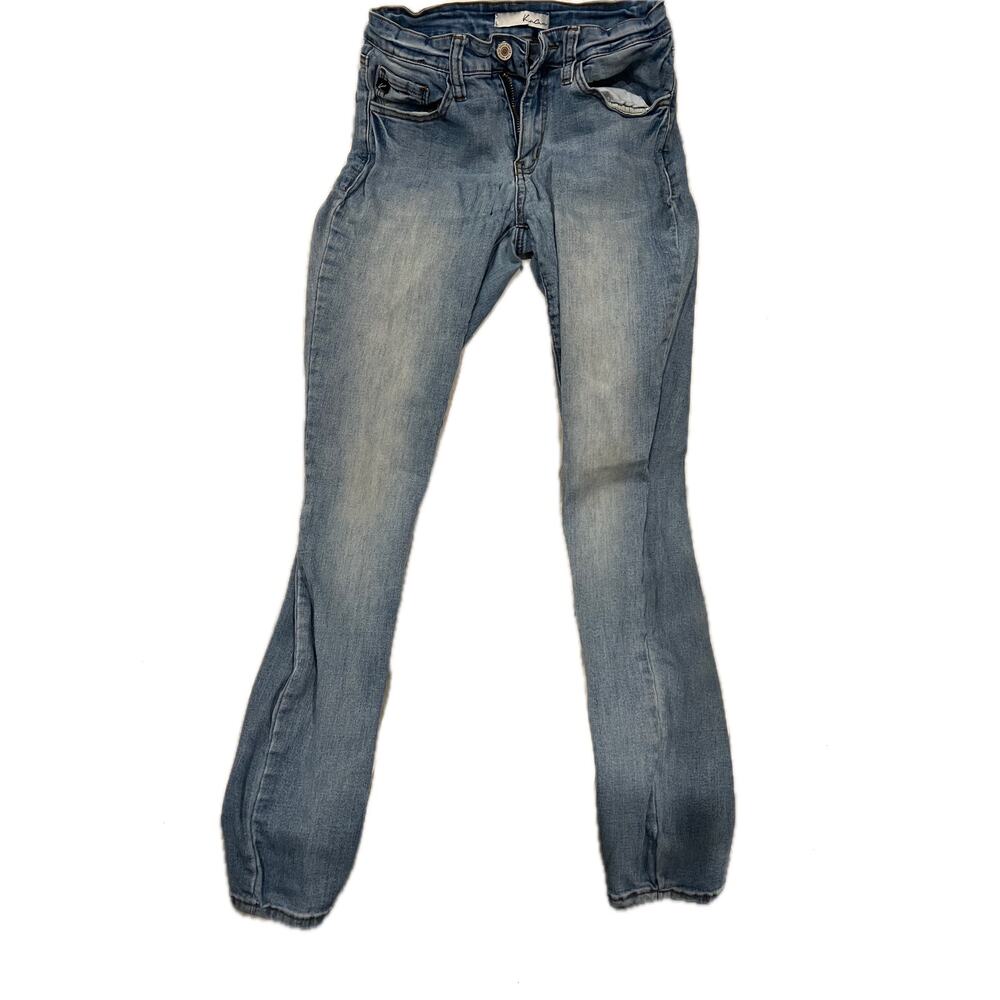 Kancan Mid Rise Medium Wash Skinny Jeans Womens 7/27